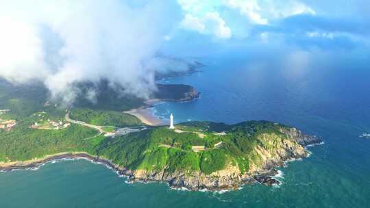 海南文昌海南岛云海高视角航拍岛屿海洋风景