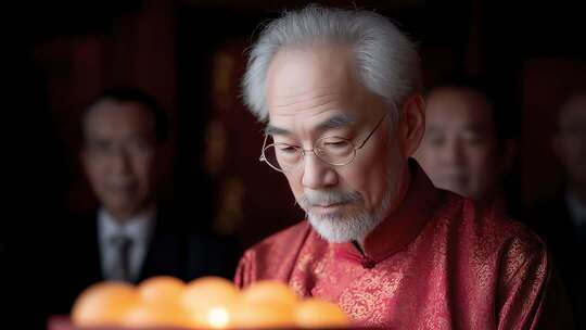 传统文化长者祭拜祈福仪式