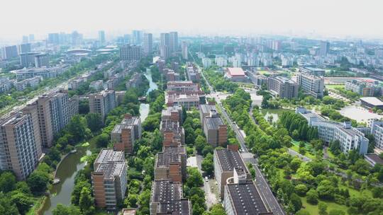 浙江省杭州市下沙大学城航拍