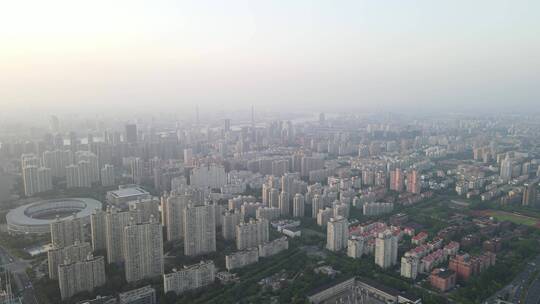 上海世纪大道世纪广场陆家嘴广场全景4K航拍