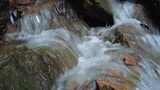 自然风光石缝里大山中流水溪流实拍高清在线视频素材下载