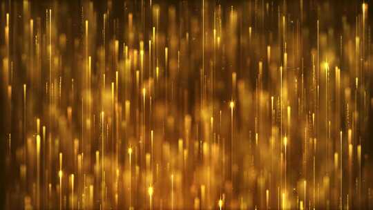 金色粒子光线闪耀粒子流颁奖典礼晚会背景视频素材模板下载