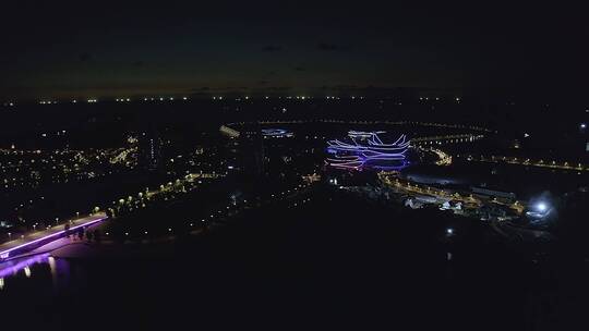 海南儋州海花岛大型旅游度假区夜景