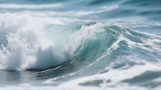 大海海浪近景画面