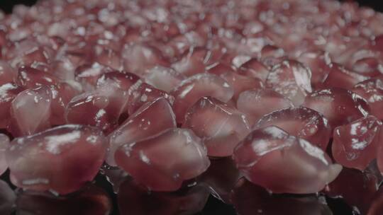 石榴石榴籽微距拍摄LOG视频素材视频素材模板下载