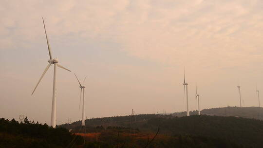 中国江西新能源风力发电视频素材模板下载