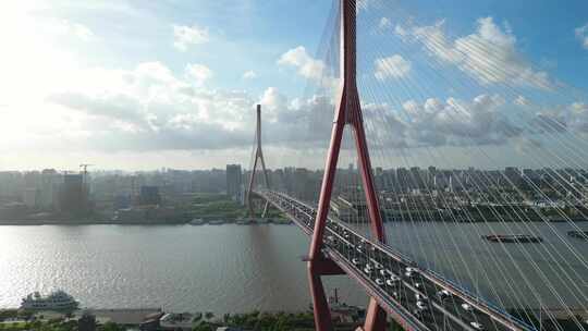上海杨浦大桥风景航拍【4K60】