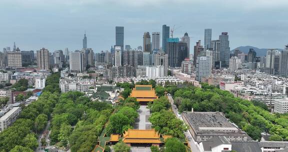 南京朝天宫阙博物馆建筑航拍