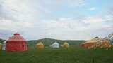 草原上的帐篷高清在线视频素材下载