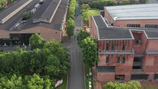 江西景德镇陶溪川街区航拍