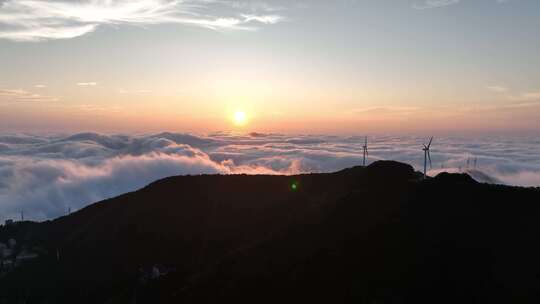 咸宁九宫山日出云海