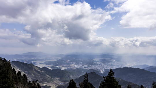 湖南衡阳南岳衡山云雾延时摄影