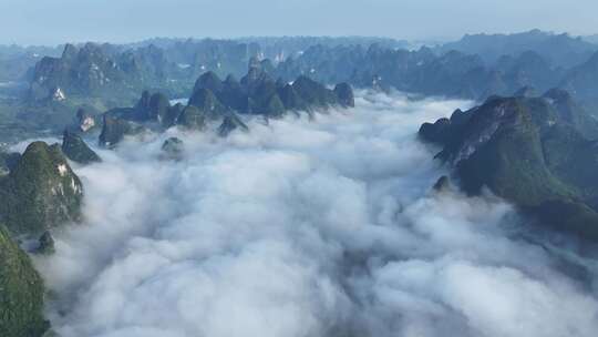 桂林漓江风光 烟雨漓江