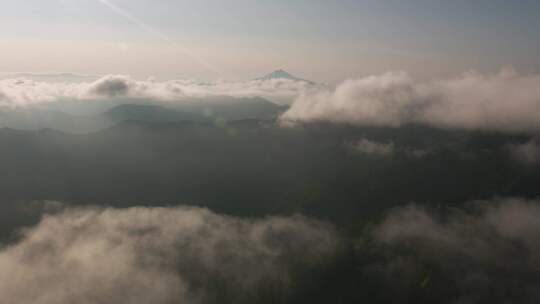 山，云，火山，俄勒冈州