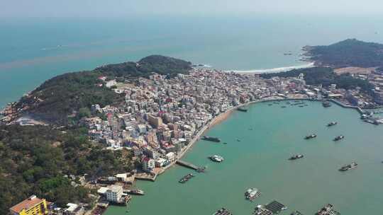 漳州市龙海区港尾镇浯屿岛海钓基地海景航拍