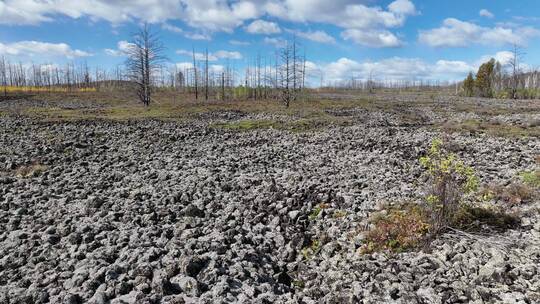 内蒙古达尔滨湖火山熔岩地貌