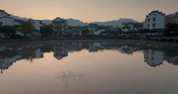 浙江杭州桐庐县江南古村落深澳古村航拍