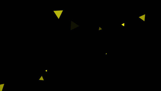 三角形粒子旋转特效视频