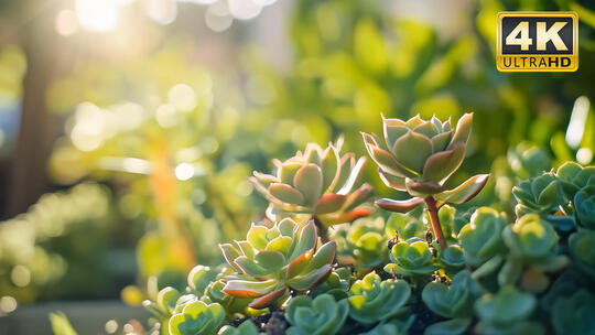多肉绿植窗边窗台盆栽