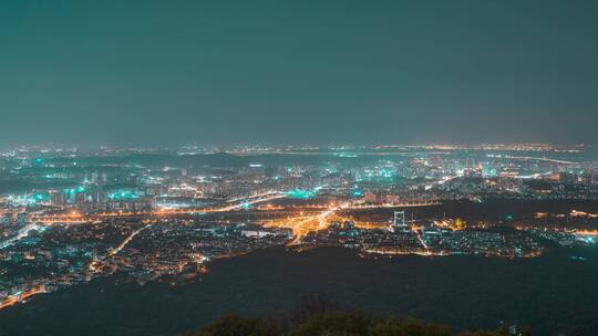 南京_玄武区_夜景延时