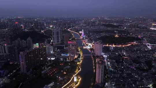 中山岐江夜景航拍