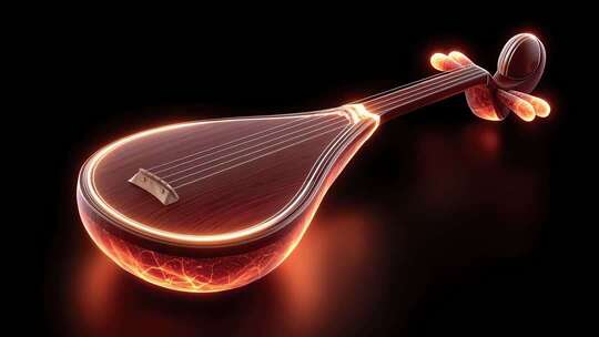 未来科技感琵琶光效展示