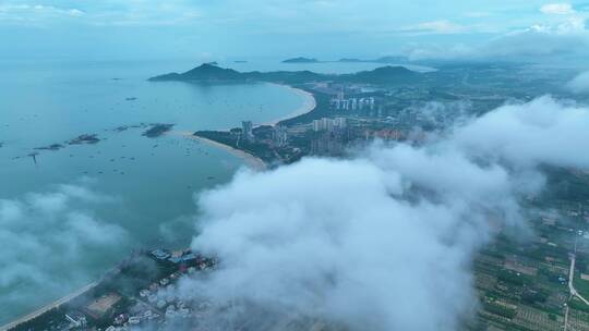 4k航拍福建漳州东山岛马銮湾2