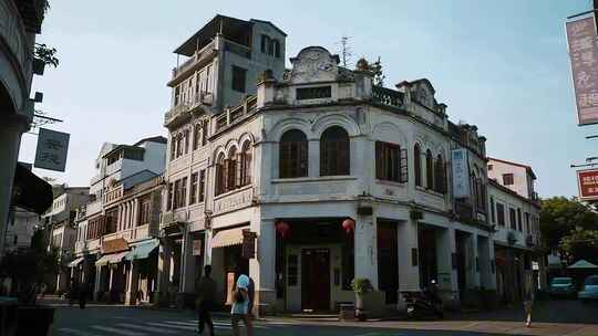 老建筑老街街景