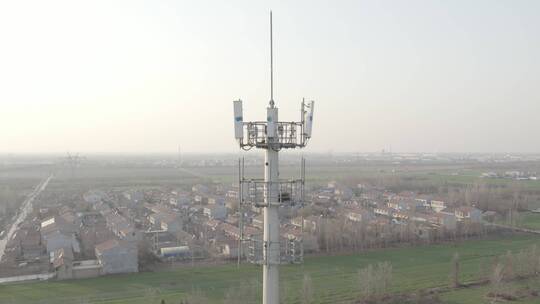 4G5G通信基站覆盖到农村视频素材模板下载