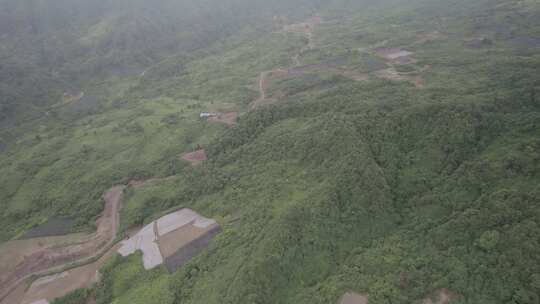 山间野趣美丽景色航拍素材