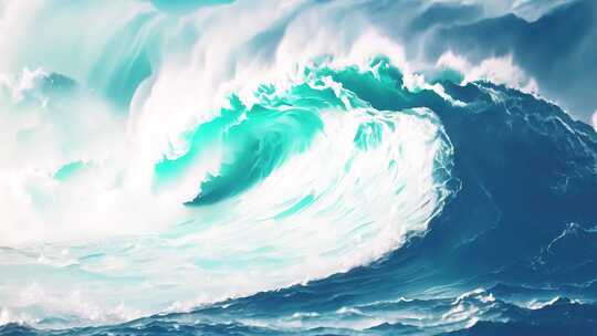 大海海洋巨浪