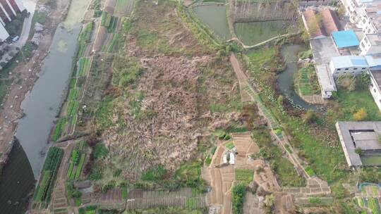 航拍湖北黄冈浠水县农村建设