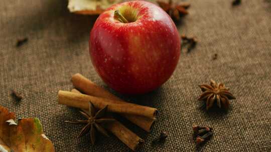 成熟的苹果与芳香香料