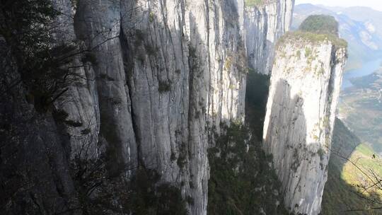 风景区湖北省5A景区恩施大峡谷风景视频素材模板下载