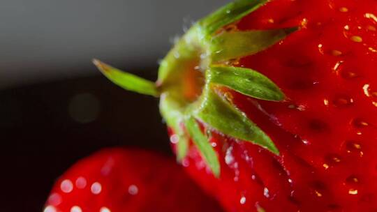水果草莓新鲜视频素材模板下载