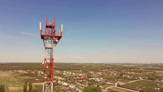 电信塔Witn 5G和4G网络电信基站