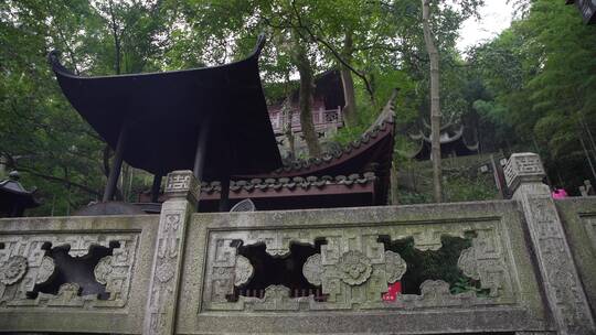 杭州飞来峰韬光寺建筑风景