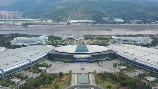 福建省福州海峡国际会展中心航拍