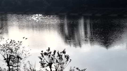 宁静的回忆  平湖水波纹  江景宣传片