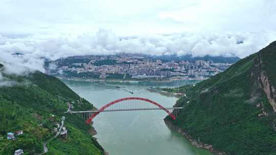 重庆巫山巫峡口移动延时