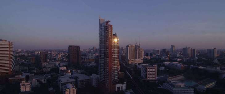 阳光，摩天大楼，城市，城市场景