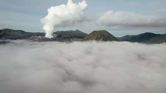 火山口航拍