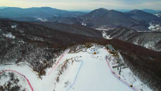 美林谷滑雪场航拍