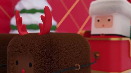圣诞节和新年庆祝影片展示动态乐趣动画可爱ae模板