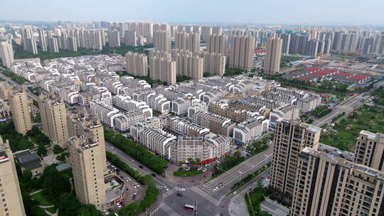 台州椒江新世纪商城小区与东泰万华城航拍