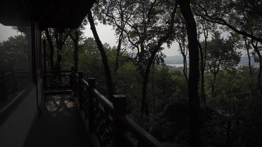 杭州凤凰山万松书院风景