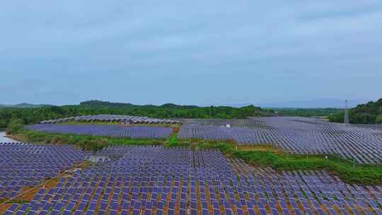 太阳能光伏发电场航拍