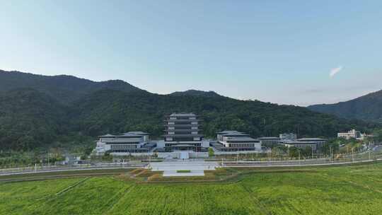 广州国家版本馆航拍国家博物馆建筑风光风景