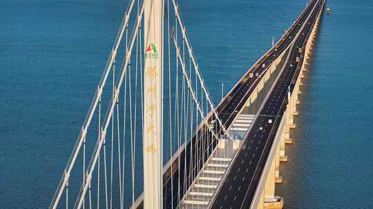 青岛胶州湾大桥视频素材模板下载