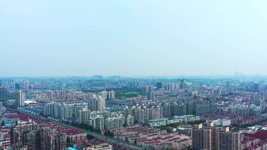 上海新华医院大楼航拍视频素材模板下载